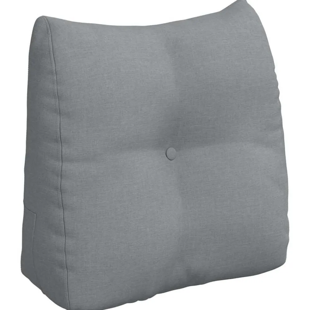 vidaXL Cojín de Espalda 45 x 24 x 50 cm tela Gris claro