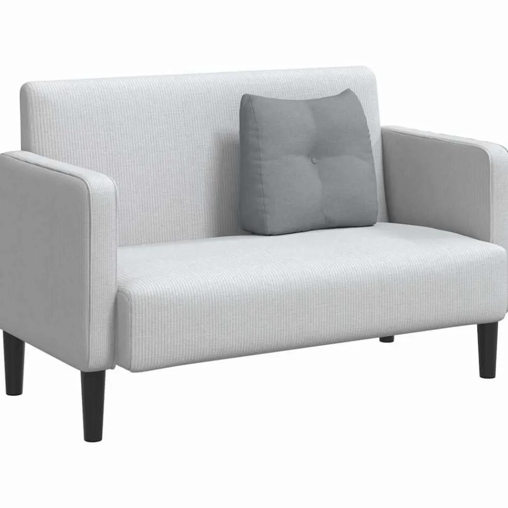 vidaXL Cojín de Espalda 45 x 24 x 50 cm tela Gris claro