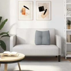 vidaXL Cojín de Espalda 45 x 24 x 50 cm tela Gris claro