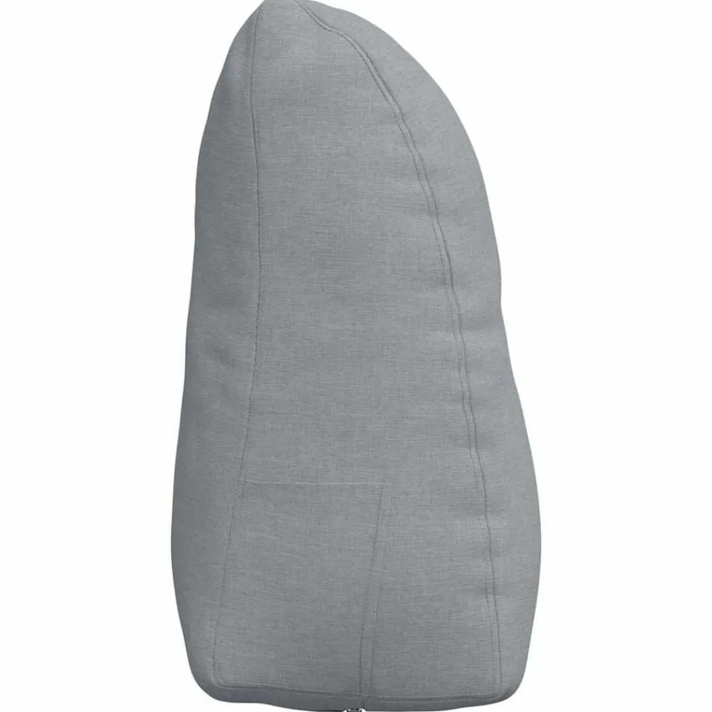 vidaXL Cojín de Espalda 45 x 24 x 50 cm tela Gris claro