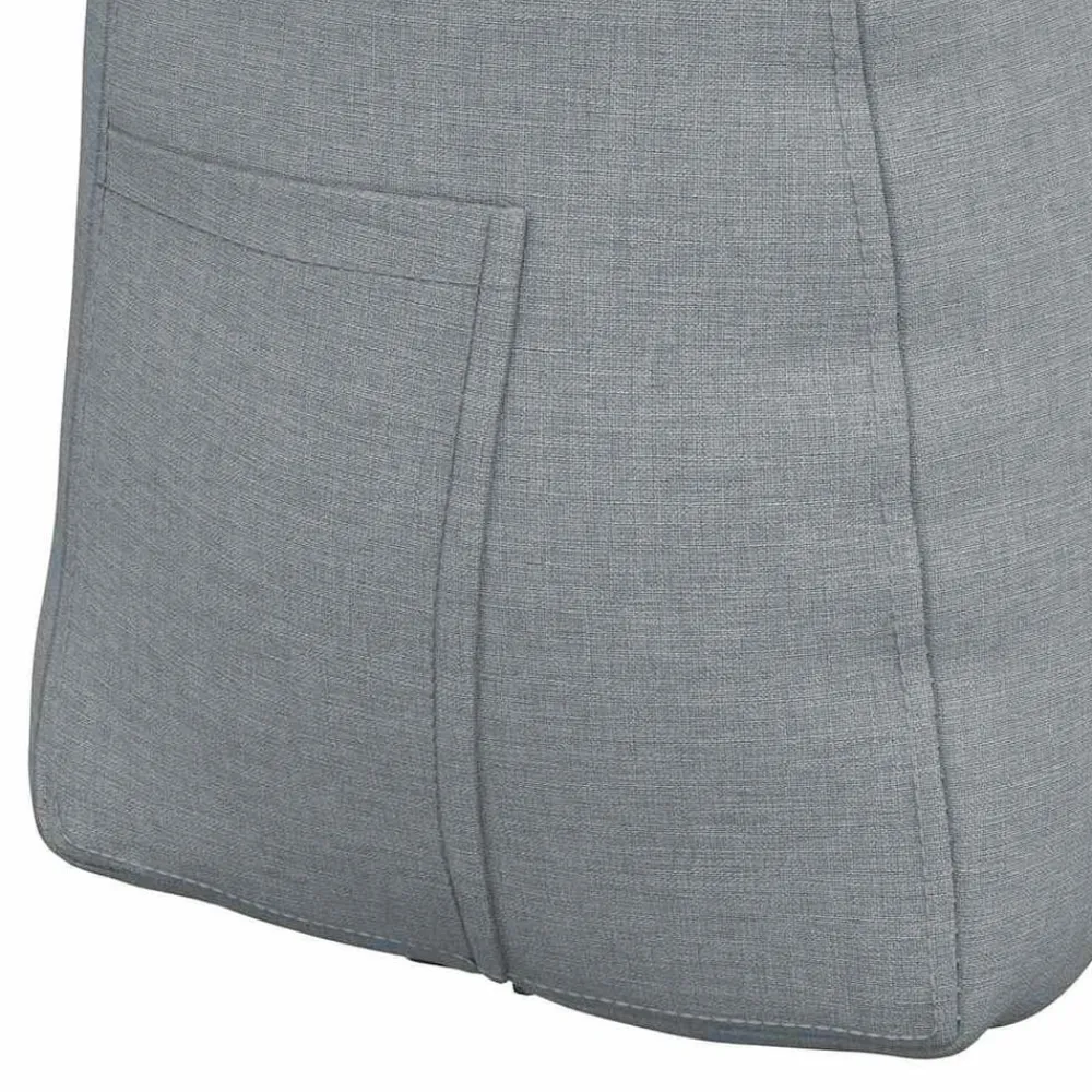 vidaXL Cojín de Espalda 45 x 24 x 50 cm tela Gris claro