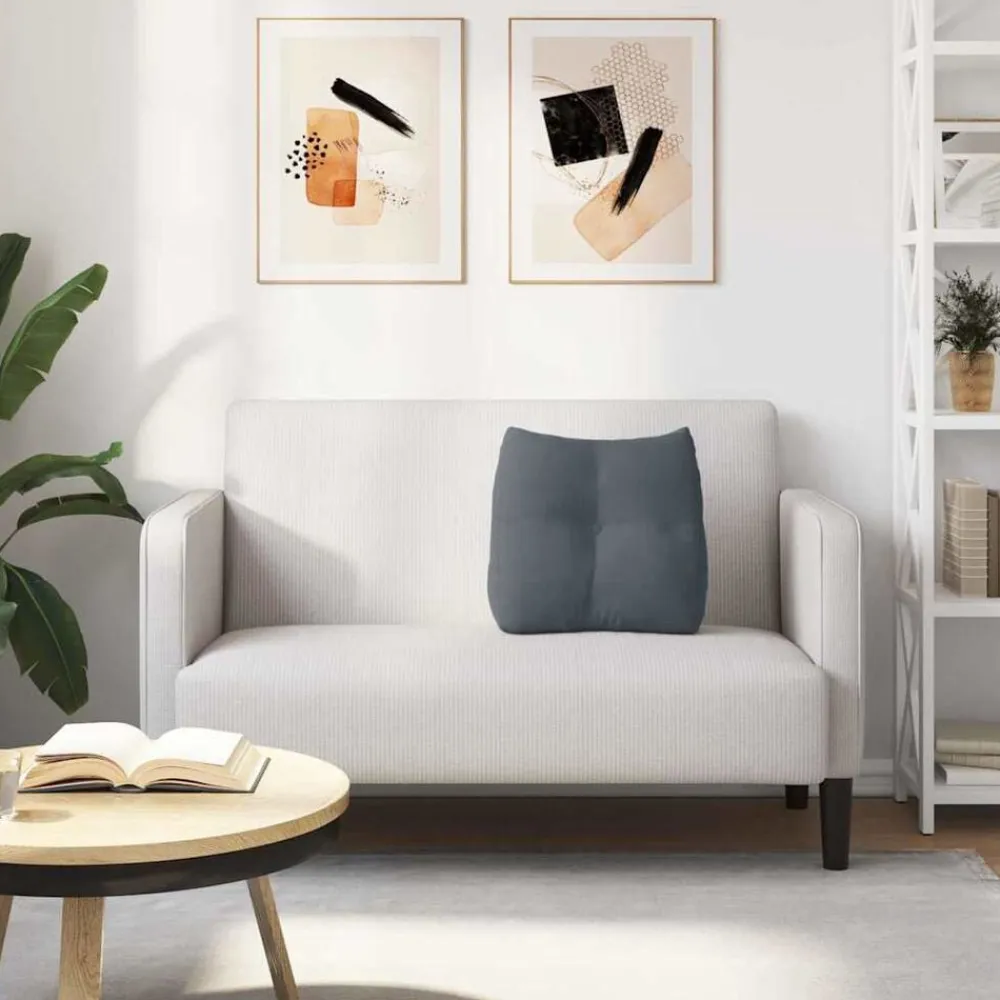 vidaXL Decoración-Cojín de Espalda 45 x 24 x 50 cm Terciopelo