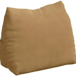 vidaXL Decoración-Cojín de Espalda Marrón 45 x 20 x 35 cm Tela de pana