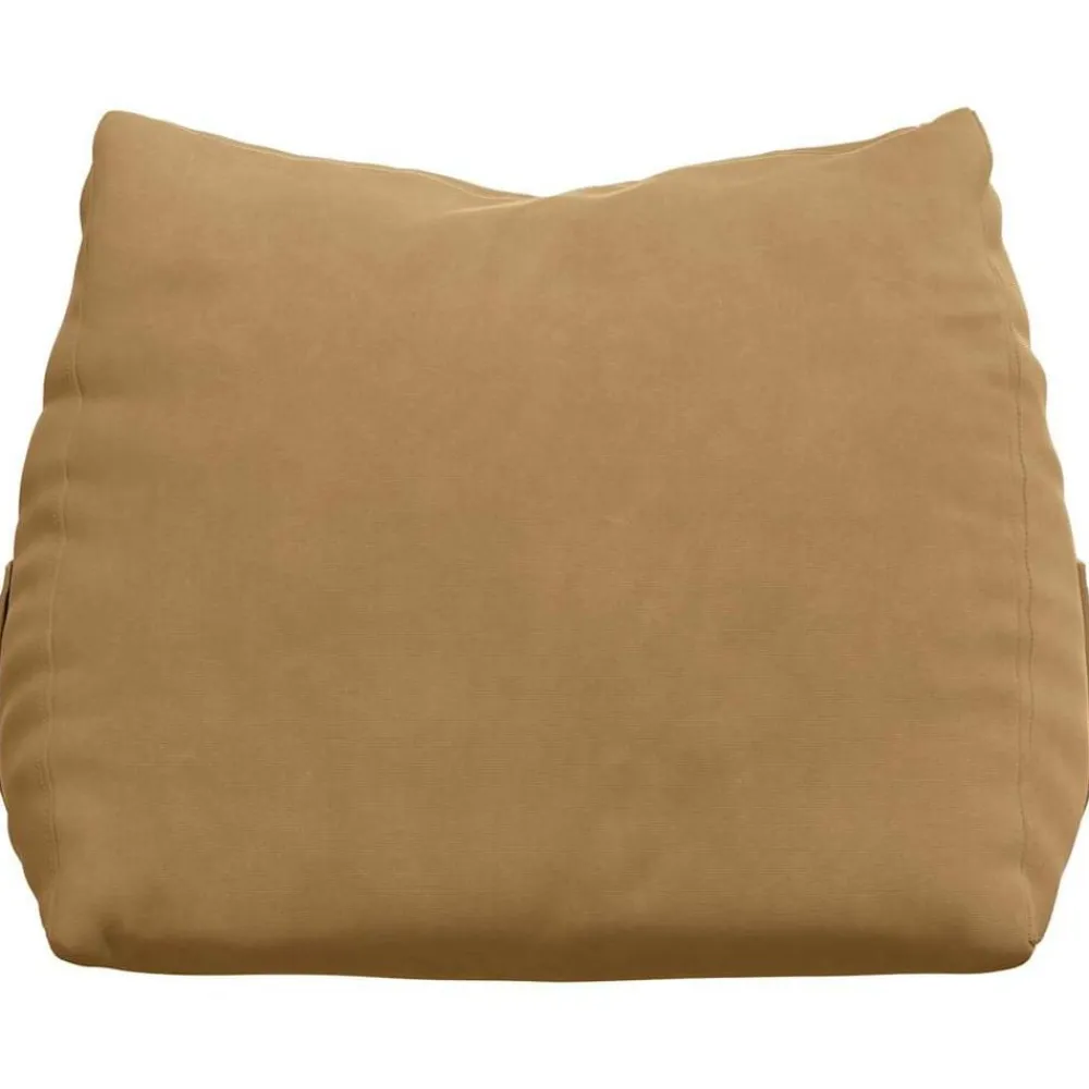 vidaXL Decoración-Cojín de Espalda Marrón 45 x 20 x 35 cm Tela de pana