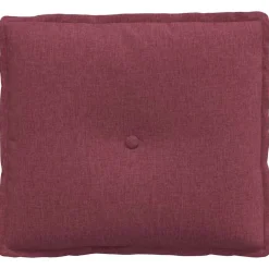 vidaXL Cojín de Espalda Rojo vino 50 x 19 x 45 cm tela Rojo vino tinto