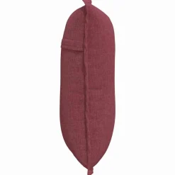 vidaXL Cojín de Espalda Rojo vino 50 x 19 x 45 cm tela Rojo vino tinto