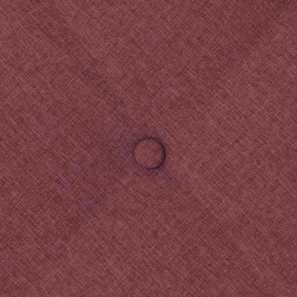 vidaXL Cojín de Espalda Rojo vino 50 x 19 x 45 cm tela Rojo vino tinto