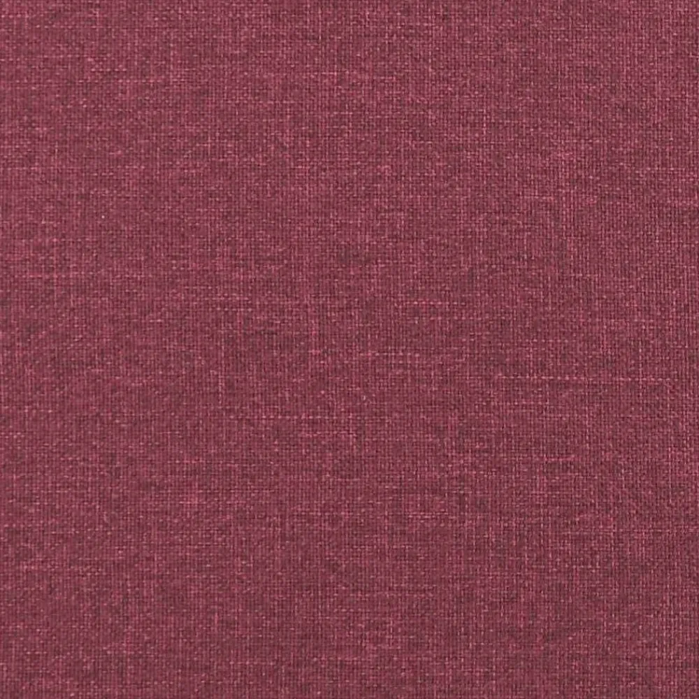 vidaXL Cojín de Espalda Rojo vino 50 x 19 x 45 cm tela Rojo vino tinto