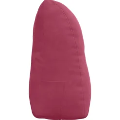 vidaXL Decoración-Cojín de Espalda Rojo vino 45 x 24 x 50 cm Terciopelo