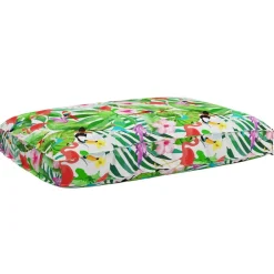 vidaXL Cojín Floral Multicolor 120 x 80 x 12 cm Tela Oxford Selva tropical