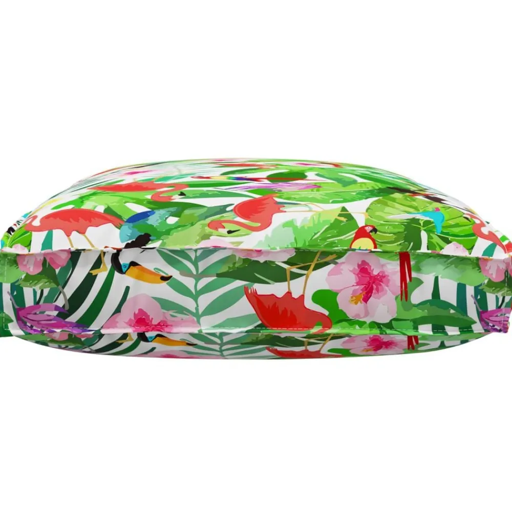 vidaXL Cojín Floral Multicolor 120 x 80 x 12 cm Tela Oxford Selva tropical