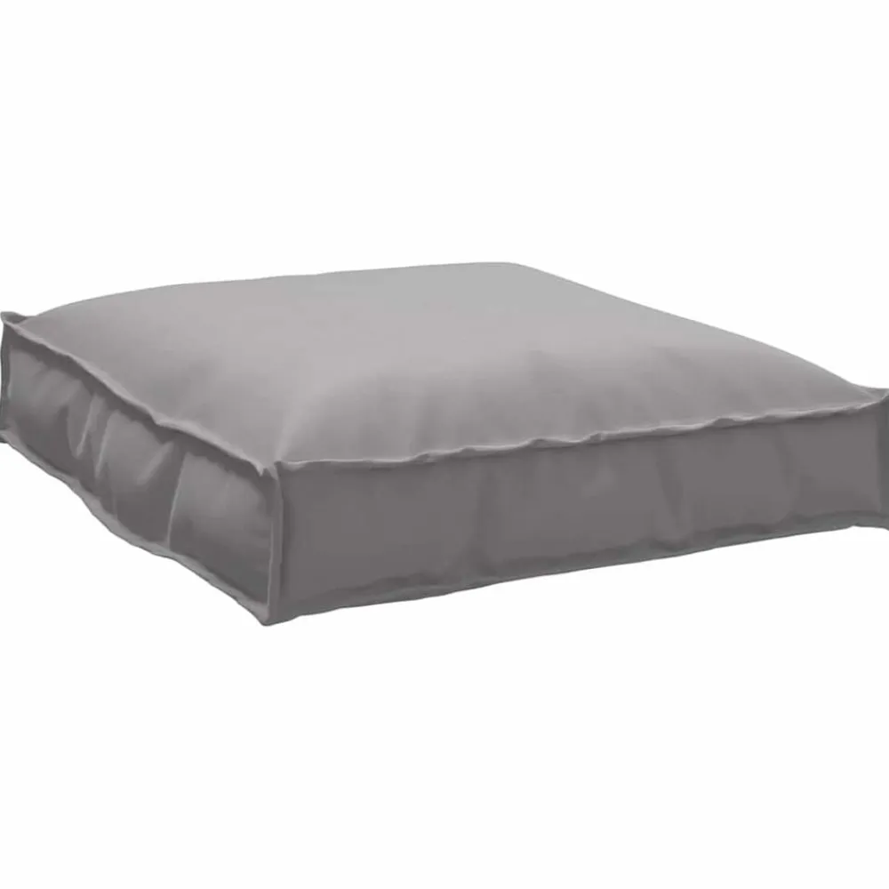 vidaXL Cojín 70 x 70 x 12 cm Tela Oxford Gris