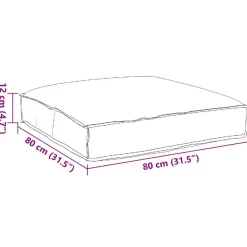 vidaXL Decoración-Cojín 80 x 80 x 12 cm Tela Oxford