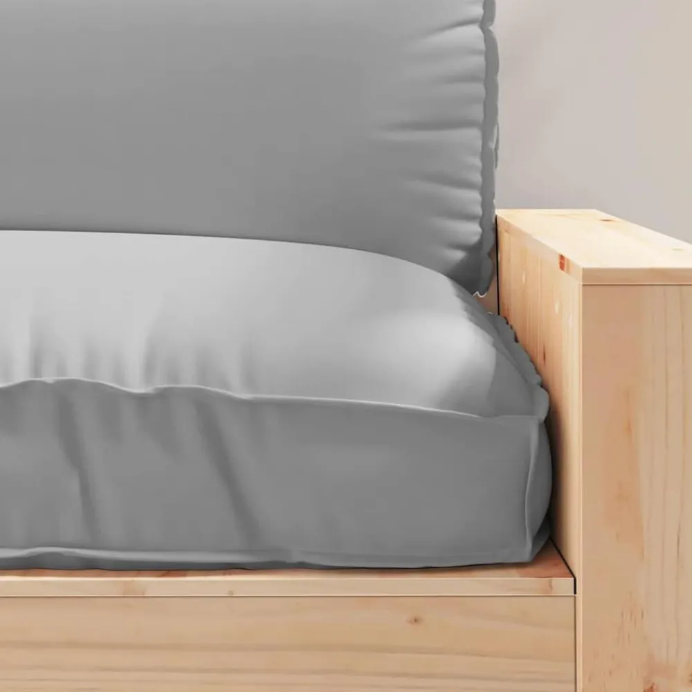 vidaXL Cojín 120 x 80 x 12 cm Tela Oxford Gris Outlet