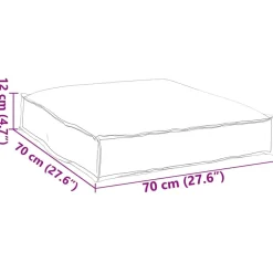vidaXL Decoración-Cojín Hoja Patrón de hoja 70 x 70 x 12 cm Tela Oxford