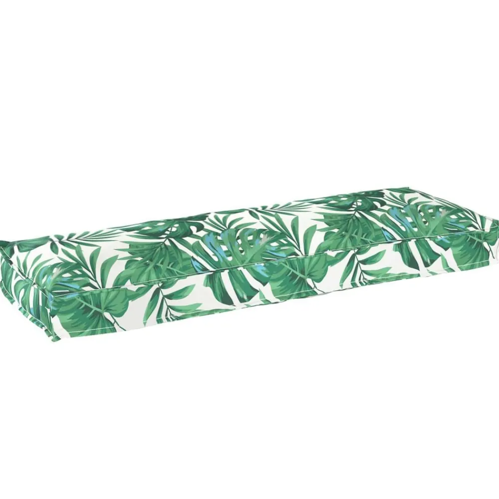 vidaXL Cojín Hoja Patrón de hoja 120 x 40 x 8 cm Tela Oxford Diseño de hojas Clearance