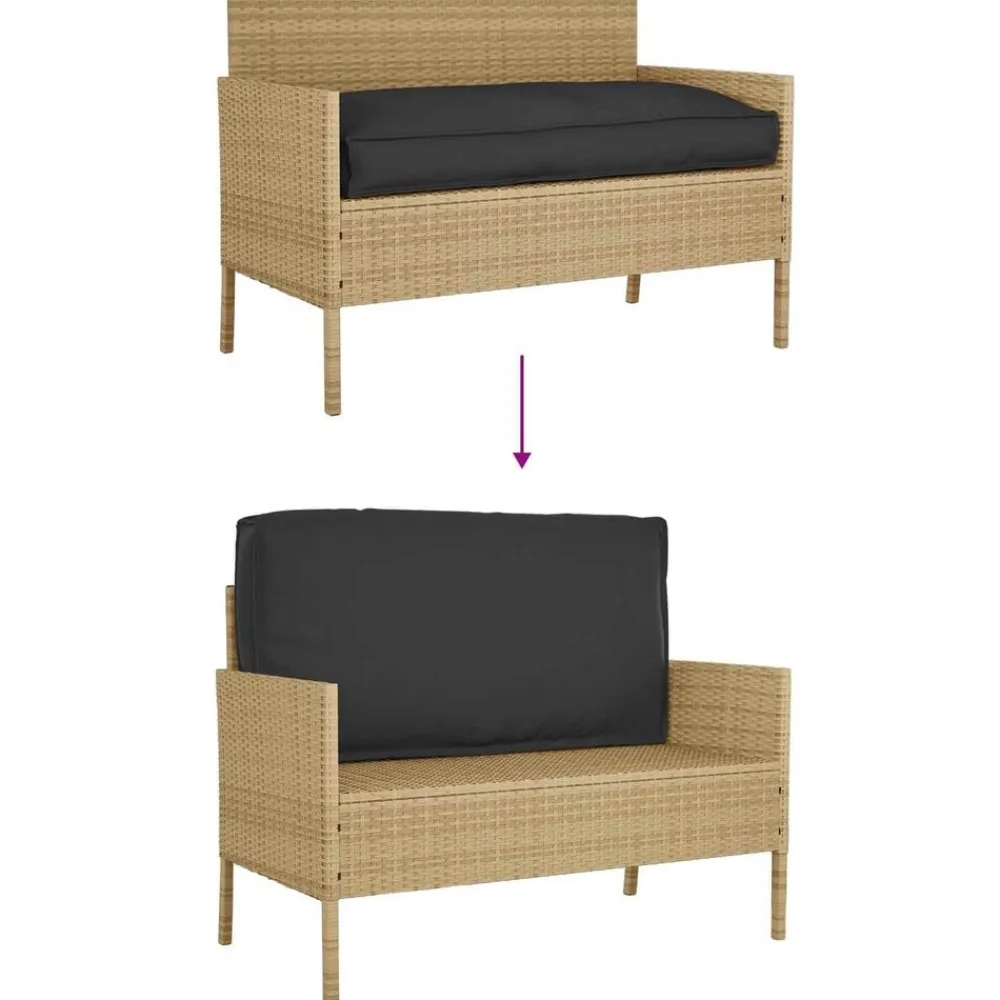 vidaXL Cojín 120 x 60 x 12 cm Tela Oxford Negro Best