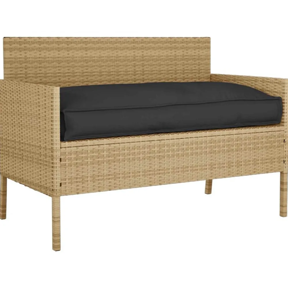 vidaXL Cojín 120 x 60 x 12 cm Tela Oxford Negro Best
