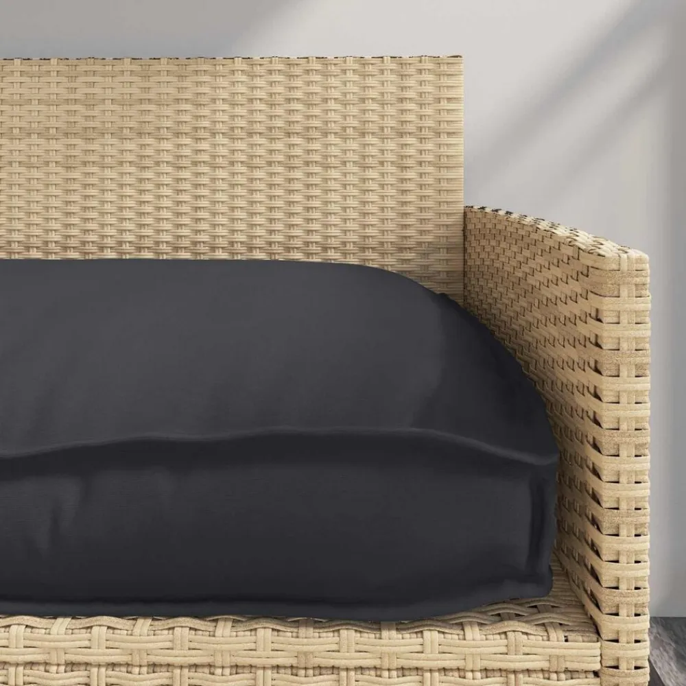 vidaXL Cojín 120 x 60 x 12 cm Tela Oxford Negro Best