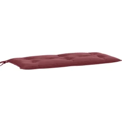 vidaXL Cojín para banco de jardín tela rojo tinto melange 100x50x7 cm rojo tinto mezcla
