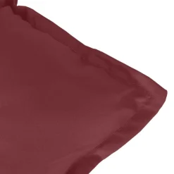vidaXL Cojín para banco de jardín tela rojo tinto melange 100x50x7 cm rojo tinto mezcla