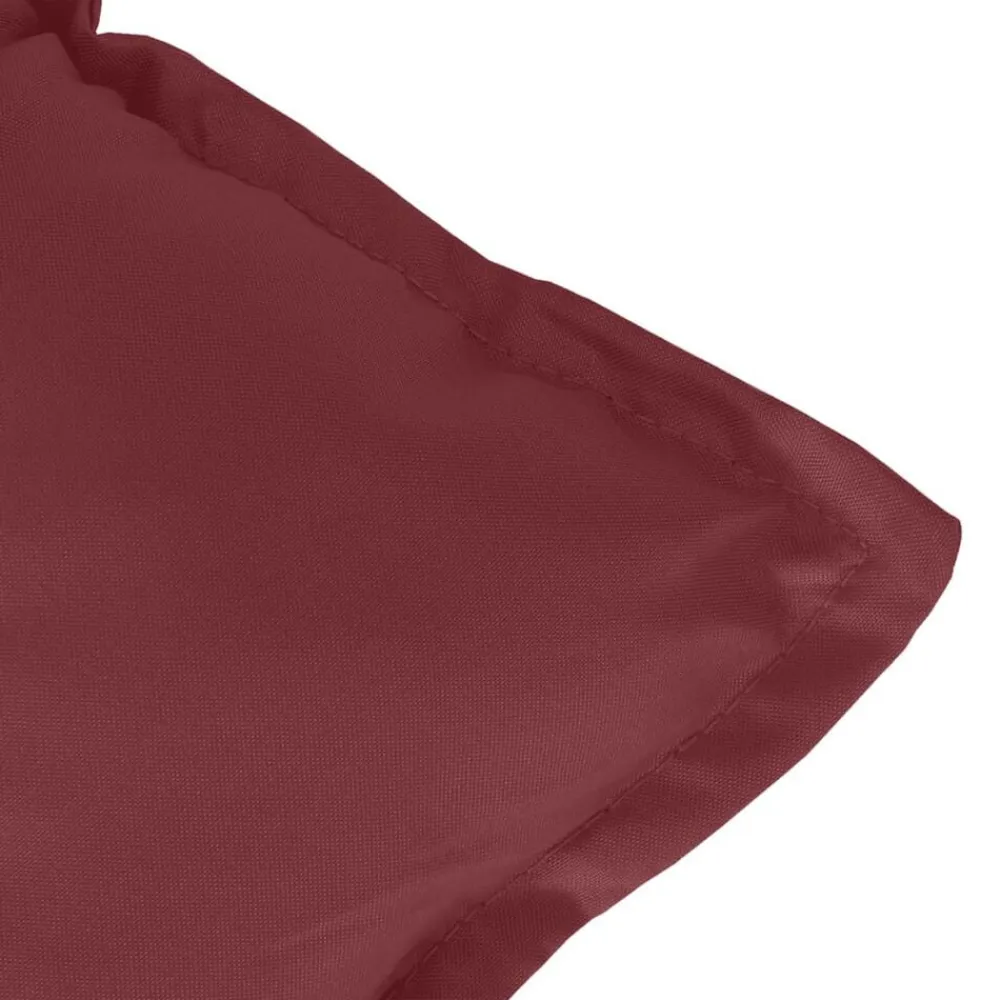 vidaXL Cojín para banco de jardín tela rojo tinto melange 100x50x7 cm rojo tinto mezcla