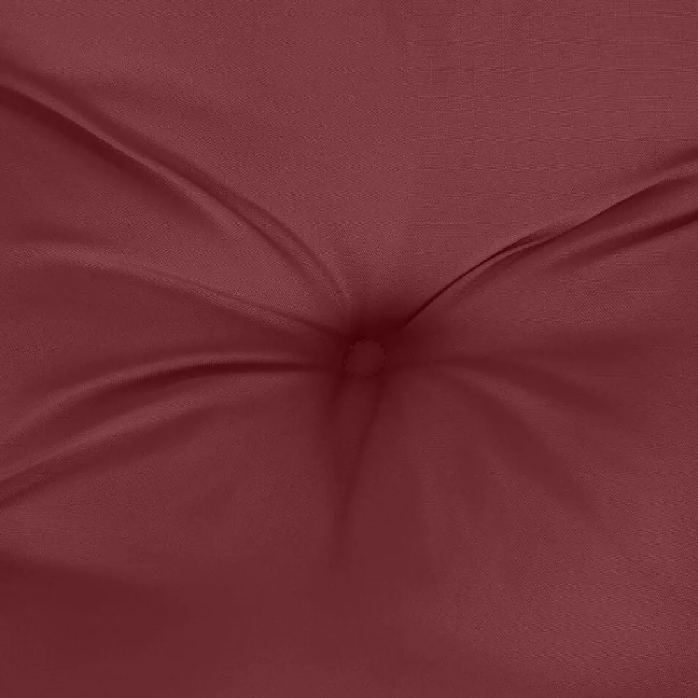 vidaXL Cojín para banco de jardín tela rojo tinto melange 100x50x7 cm rojo tinto mezcla