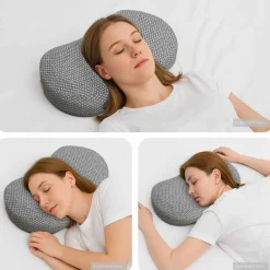 vidaXL Ropa De Casa-Cojín para el Cuello Color sólido 53 x 34,5 x 10,5 cm