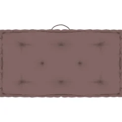 vidaXL Decoración-Cojín para palé de suelo algodón gris 73x40x7 cm