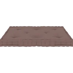 vidaXL Decoración-Cojín para palé de suelo algodón gris 73x40x7 cm