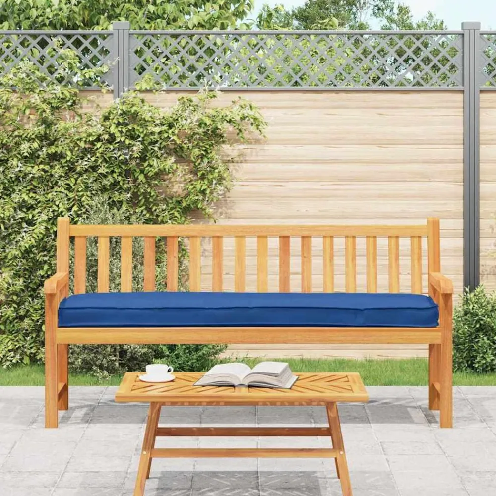 vidaXL Cojín para palet 200 x 40 x 8 cm Tela Oxford Azul royal Sale