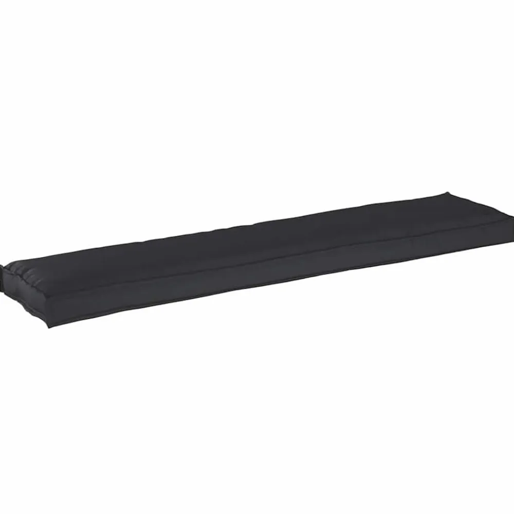 vidaXL Cojín para palet 180 x 40 x 8 cm Tela Oxford Negro New
