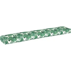 vidaXL Decoración-Cojín para palet Patrón de hoja 200 x 40 x 8 cm Tela Oxford
