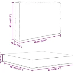 vidaXL Cojín para sofá de exterior 3 pcs Poliéster Antracita Discount