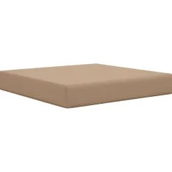 vidaXL Cojín para sofá de exterior 60 x 60 x 8 cm Poliéster Taupé New