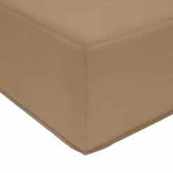 vidaXL Cojín para sofá de exterior 60 x 60 x 8 cm Poliéster Taupé New
