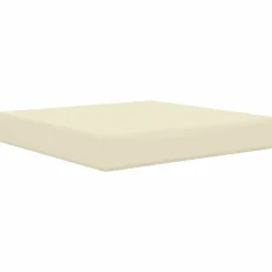 vidaXL Cojín para sofá de exterior 60 x 60 x 8 cm Poliéster Crema Hot