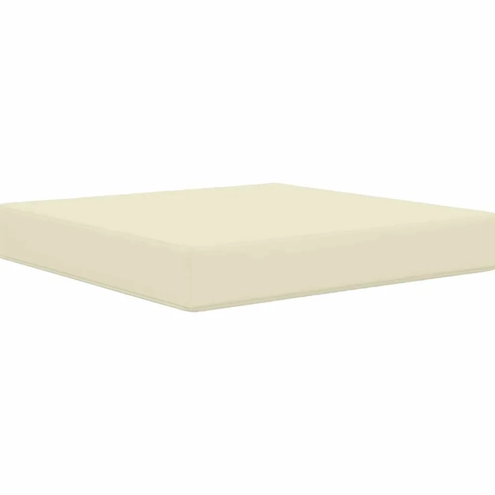 vidaXL Cojín para sofá de exterior 60 x 60 x 8 cm Poliéster Crema Hot
