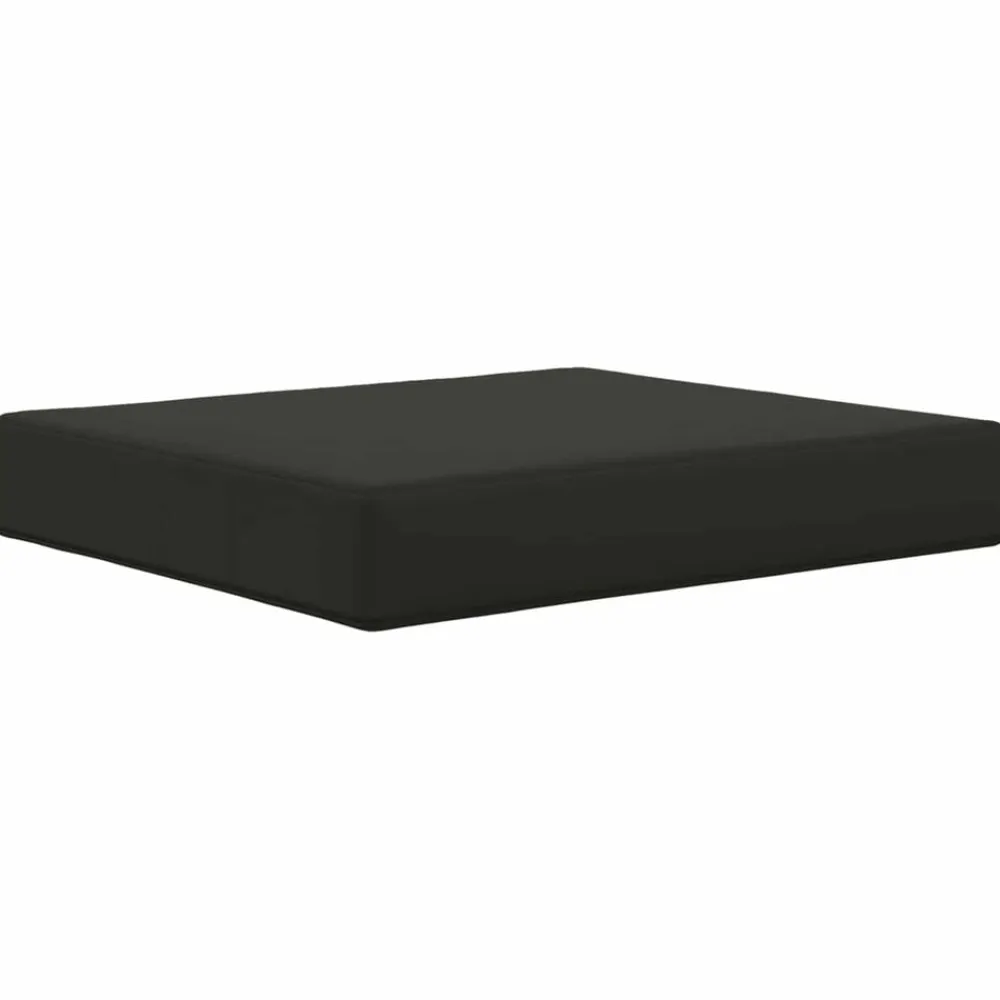 vidaXL Cojín para sofá de exterior 2 pcs Poliéster Negro