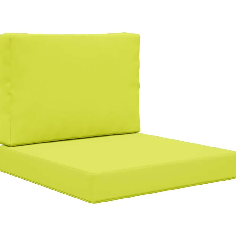 vidaXL Cojín para sofá de exterior 2 pcs Poliéster Verde New