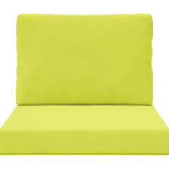vidaXL Cojín para sofá de exterior 2 pcs Poliéster Verde New
