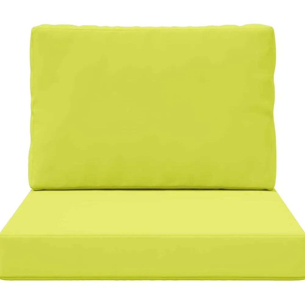 vidaXL Cojín para sofá de exterior 2 pcs Poliéster Verde New