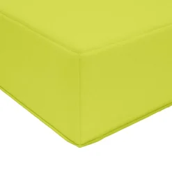vidaXL Cojín para sofá de exterior 2 pcs Poliéster Verde New