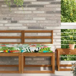 vidaXL Decoración-Cojín para sofá de exterior 60 x 60 x 8 cm Poliéster