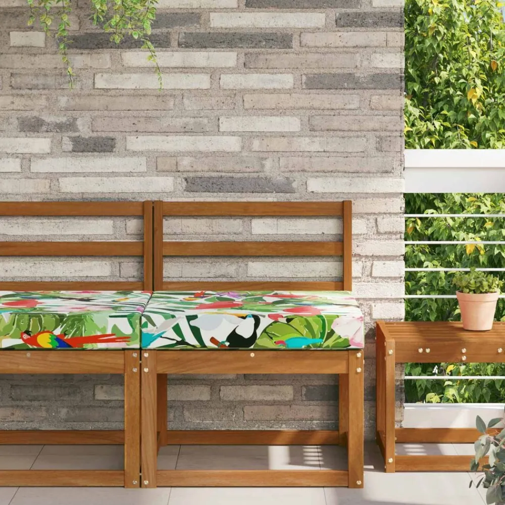 vidaXL Decoración-Cojín para sofá de exterior 60 x 60 x 8 cm Poliéster
