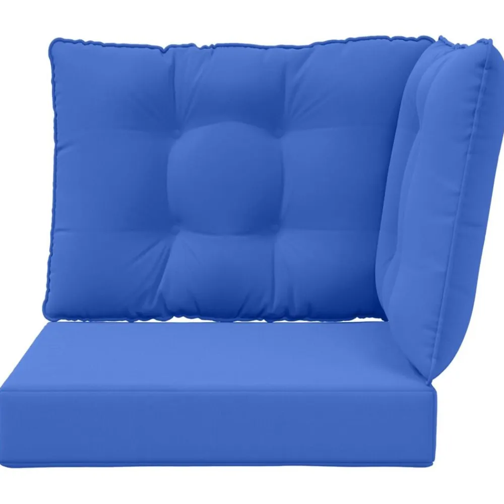 vidaXL Cojín para sofá de exterior 3 pcs Poliéster Tuquesa Sale