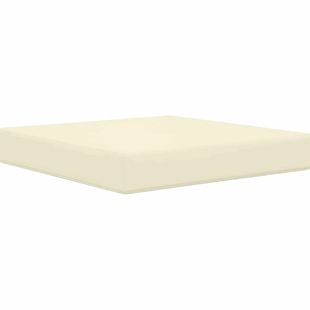 vidaXL Cojín para sofá de exterior 2 pcs Poliéster Crema Sale