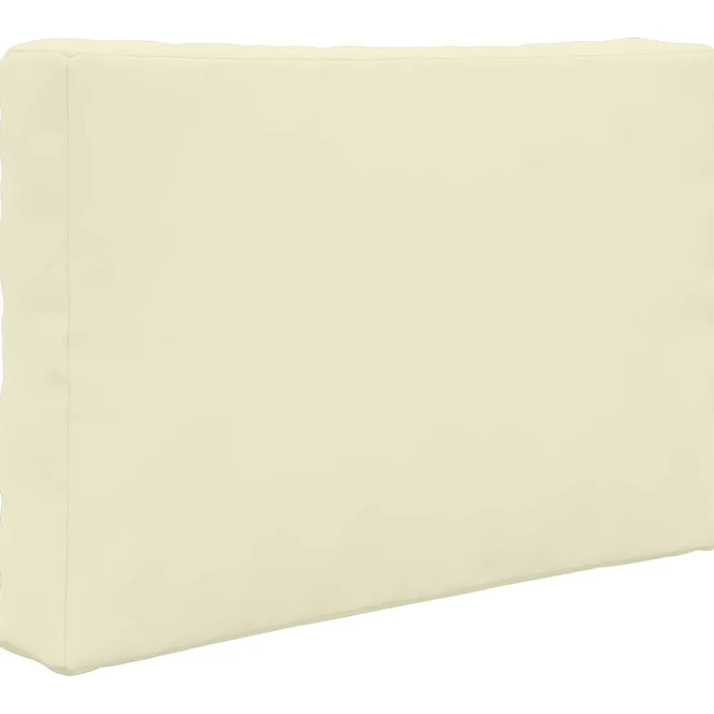 vidaXL Cojín para sofá de exterior 2 pcs Poliéster Crema Sale