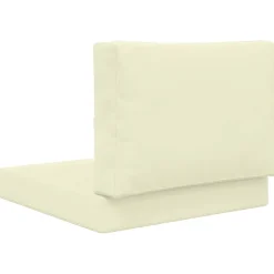 vidaXL Cojín para sofá de exterior 2 pcs Poliéster Crema Sale