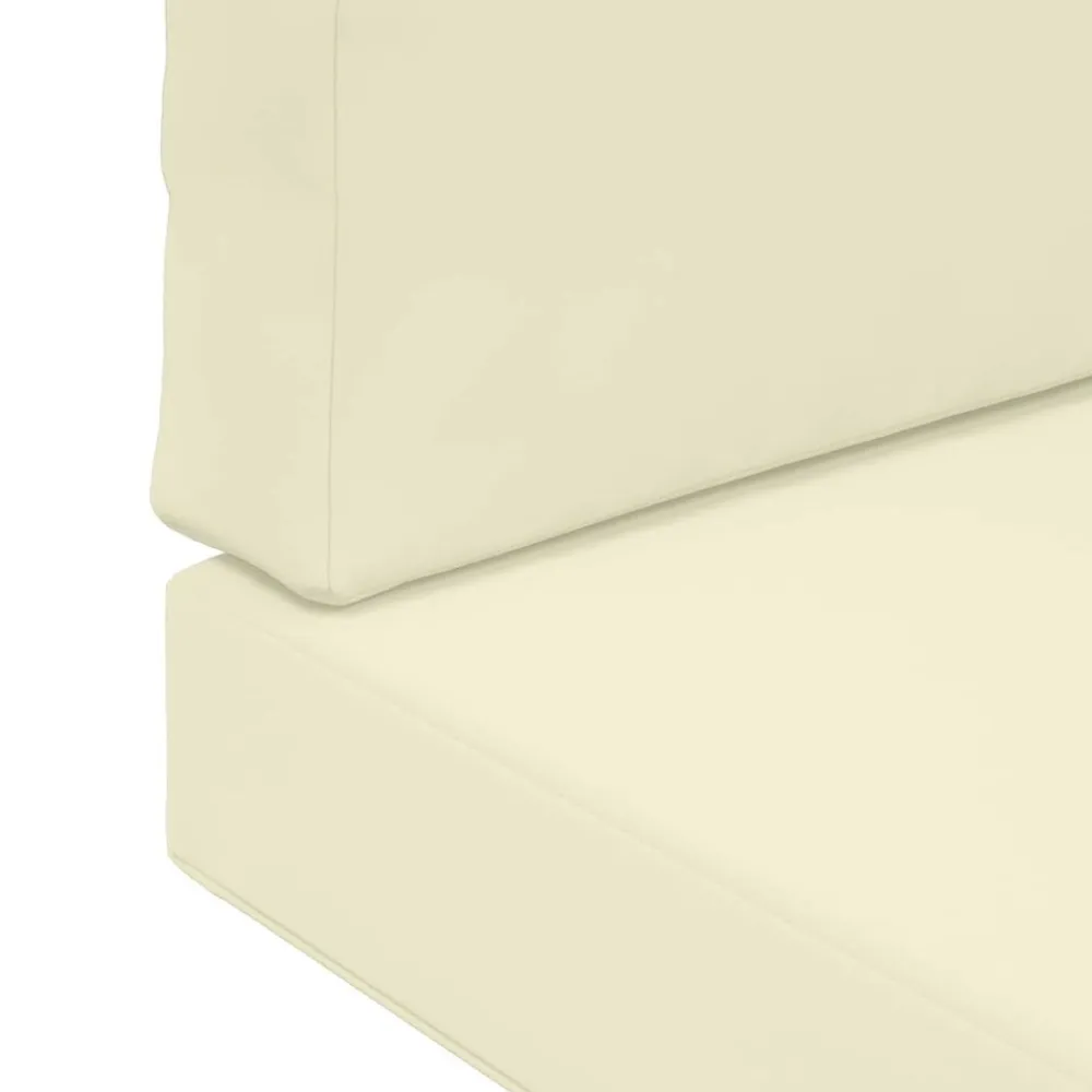 vidaXL Cojín para sofá de exterior 2 pcs Poliéster Crema Sale